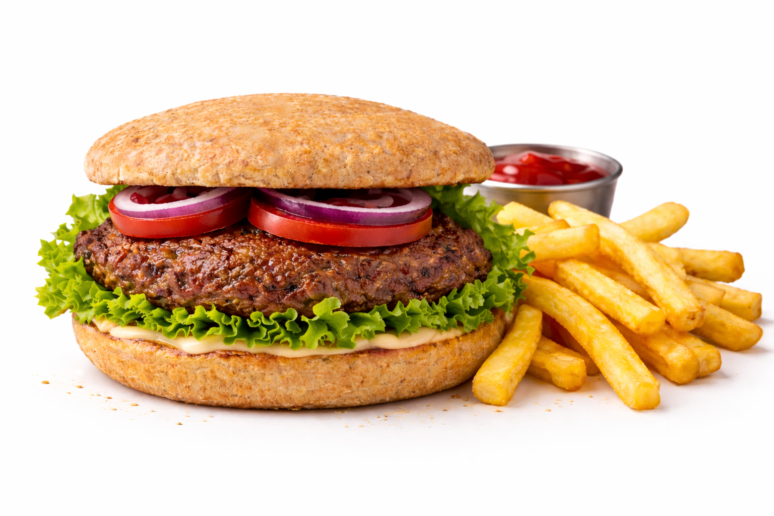 Hamburguesa de Carne - Pan Integral